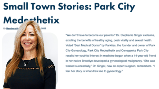 Dr. Stephanie Singer featured in Small Town Stories as a leading Park City Medesthetix doctor